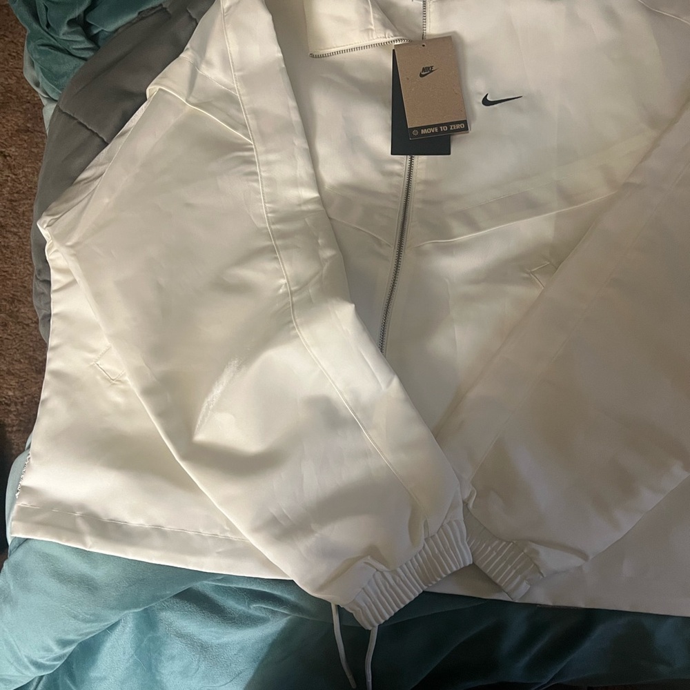 Nike White Track Jacket
